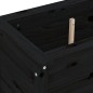 vidaXL Jardinera madera maciza de pino negro 82,5x40x39 cm vidaXL Jardinera madera maciza de pino negro 82,5x40x39 cm