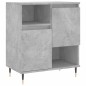 vidaXL Aparador de madera contrachapada gris hormigón 60x35x70 cm