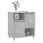 vidaXL Aparador de madera contrachapada gris hormigón 60x35x70 cm