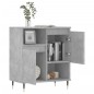 vidaXL Aparador de madera contrachapada gris hormigón 60x35x70 cm