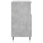 vidaXL Aparador de madera contrachapada gris hormigón 60x35x70 cm