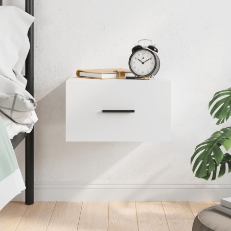 vidaXL Mesita de noche de pared blanco 35x35x20 cm