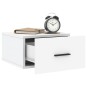 vidaXL Mesita de noche de pared blanco 35x35x20 cm