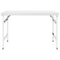vidaXL Mesa de trabajo plegable de cocina acero inoxidable 120x60x80 cm