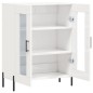 vidaXL Aparador de madera contrachapada blanco brillante 69,5x34x90 cm vidaXL Aparador de madera contrachapada blanco brillante 69,5x34x90 cm