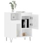 vidaXL Aparador de madera contrachapada blanco brillante 60x35x70 cm vidaXL Aparador de madera contrachapada blanco brillante 60x35x70 cm