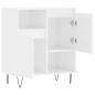vidaXL Aparador de madera contrachapada blanco brillante 60x35x70 cm vidaXL Aparador de madera contrachapada blanco brillante 60x35x70 cm