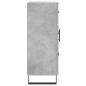 vidaXL Aparador de madera de ingeniería gris hormigón 69,5x34x90 cm