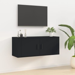 vidaXL Mueble para TV de pared negro 100x34,5x40 cm