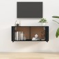 vidaXL Mueble para TV de pared negro 100x34,5x40 cm