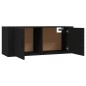 vidaXL Mueble para TV de pared negro 100x34,5x40 cm