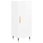 vidaXL Aparador de madera contrachapada blanco brillante 34,5x34x90 cm vidaXL Aparador de madera contrachapada blanco brillante 34,5x34x90 cm