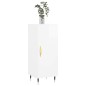 vidaXL Aparador de madera contrachapada blanco brillante 34,5x34x90 cm vidaXL Aparador de madera contrachapada blanco brillante 34,5x34x90 cm