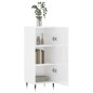 vidaXL Aparador de madera contrachapada blanco brillante 34,5x34x90 cm vidaXL Aparador de madera contrachapada blanco brillante 34,5x34x90 cm