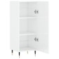 vidaXL Aparador de madera contrachapada blanco brillante 34,5x34x90 cm vidaXL Aparador de madera contrachapada blanco brillante 34,5x34x90 cm