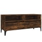 vidaXL Mueble de TV madera contrachapada roble ahumado 100x34,5x44,5cm vidaXL Mueble de TV madera contrachapada roble ahumado 100x34,5x44,5cm