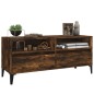 vidaXL Mueble de TV madera contrachapada roble ahumado 100x34,5x44,5cm vidaXL Mueble de TV madera contrachapada roble ahumado 100x34,5x44,5cm