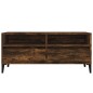 vidaXL Mueble de TV madera contrachapada roble ahumado 100x34,5x44,5cm vidaXL Mueble de TV madera contrachapada roble ahumado 100x34,5x44,5cm