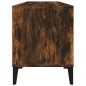 vidaXL Mueble de TV madera contrachapada roble ahumado 100x34,5x44,5cm vidaXL Mueble de TV madera contrachapada roble ahumado 100x34,5x44,5cm