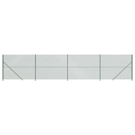 vidaXL Cerca de alambre con brida verde 1,8x10 m