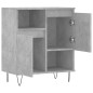 vidaXL Aparador de madera contrachapada gris hormigón 60x35x70 cm vidaXL Aparador de madera contrachapada gris hormigón 60x35x70 cm