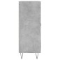 vidaXL Aparador de madera de ingeniería gris hormigón 69,5x34x90 cm