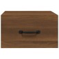 vidaXL Mesitas de noche de pared 2 uds marrón roble 35x35x20 cm vidaXL Mesitas de noche de pared 2 uds marrón roble 35x35x20 cm