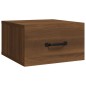 vidaXL Mesitas de noche de pared 2 uds marrón roble 35x35x20 cm vidaXL Mesitas de noche de pared 2 uds marrón roble 35x35x20 cm