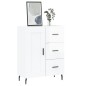 vidaXL Aparador de madera contrachapada blanco brillante 69,5x34x90 cm vidaXL Aparador de madera contrachapada blanco brillante 69,5x34x90 cm