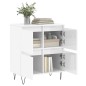 vidaXL Aparador de madera contrachapada blanco brillante 60x35x70 cm vidaXL Aparador de madera contrachapada blanco brillante 60x35x70 cm