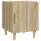 vidaXL Mesitas de noche 2 uds madera contrachapada color roble Sonoma vidaXL Mesitas de noche 2 uds madera contrachapada color roble Sonoma