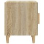 vidaXL Mesitas de noche 2 uds madera contrachapada color roble Sonoma vidaXL Mesitas de noche 2 uds madera contrachapada color roble Sonoma