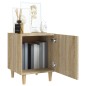 vidaXL Mesitas de noche 2 uds madera contrachapada color roble Sonoma vidaXL Mesitas de noche 2 uds madera contrachapada color roble Sonoma