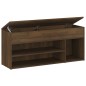 vidaXL Banco zapatero madera contrachapada roble marrón 105x30x45 cm vidaXL Banco zapatero madera contrachapada roble marrón 105x30x45 cm