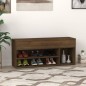 vidaXL Banco zapatero madera contrachapada roble marrón 105x30x45 cm vidaXL Banco zapatero madera contrachapada roble marrón 105x30x45 cm