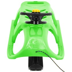 vidaXL Trineo con volante polipropileno verde102,5x40x23 cm