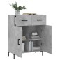 vidaXL Aparador de madera de ingeniería gris hormigón 69,5x34x90 cm vidaXL Aparador de madera de ingeniería gris hormigón 69,5x34x90 cm