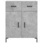 vidaXL Aparador de madera de ingeniería gris hormigón 69,5x34x90 cm vidaXL Aparador de madera de ingeniería gris hormigón 69,5x34x90 cm