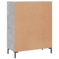 vidaXL Aparador de madera de ingeniería gris hormigón 69,5x34x90 cm vidaXL Aparador de madera de ingeniería gris hormigón 69,5x34x90 cm