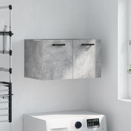 vidaXL Armario de pared madera ingeniería gris hormigón 60x36,5x35 cm