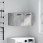 vidaXL Armario de pared madera ingeniería gris hormigón 60x36,5x35 cm vidaXL Armario de pared madera ingeniería gris hormigón 60x36,5x35 cm