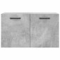 vidaXL Armario de pared madera ingeniería gris hormigón 60x36,5x35 cm vidaXL Armario de pared madera ingeniería gris hormigón 60x36,5x35 cm