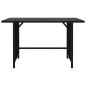 vidaXL Set de muebles de jardín 10 pzas cojines ratán sintético negro