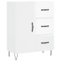 vidaXL Aparador de madera contrachapada blanco brillante 69,5x34x90 cm vidaXL Aparador de madera contrachapada blanco brillante 69,5x34x90 cm