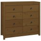 vidaXL Armario auxiliar madera maciza de pino marrón miel 100x40x90 cm