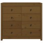 vidaXL Armario auxiliar madera maciza de pino marrón miel 100x40x90 cm