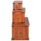 vidaXL Baúl de almacenamiento 3 piezas de madera maciza de acacia vidaXL Baúl de almacenamiento 3 piezas de madera maciza de acacia
