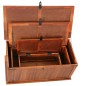 vidaXL Baúl de almacenamiento 3 piezas de madera maciza de acacia vidaXL Baúl de almacenamiento 3 piezas de madera maciza de acacia