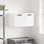 vidaXL Armario pared madera contrachapada blanco brillo 60x36,5x35 cm vidaXL Armario pared madera contrachapada blanco brillo 60x36,5x35 cm