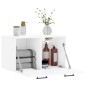 vidaXL Armario pared madera contrachapada blanco brillo 60x36,5x35 cm vidaXL Armario pared madera contrachapada blanco brillo 60x36,5x35 cm